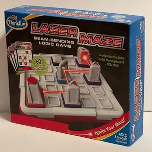 THINKFUN Laser Maze Beam-Bending Logic Game Lights, Mirrors, 60 Challenges